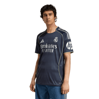adidas Real Madrid  25/26 Away Soccer Jersey | Navy-Grey | Men's