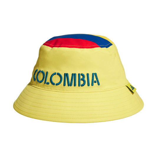 adidas Men's Colombia Fan Bucket | Impact Yellow / Dusky Petrol / Mystery Petrol