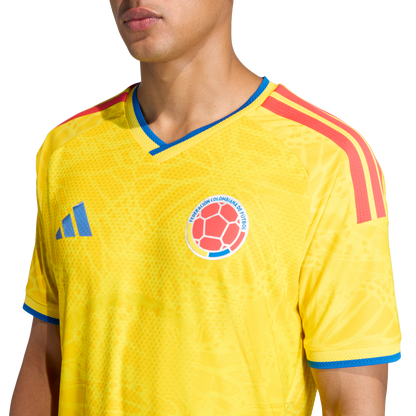 adidas Colombia 26 Authentic Home Jersey | Yellow | Men's