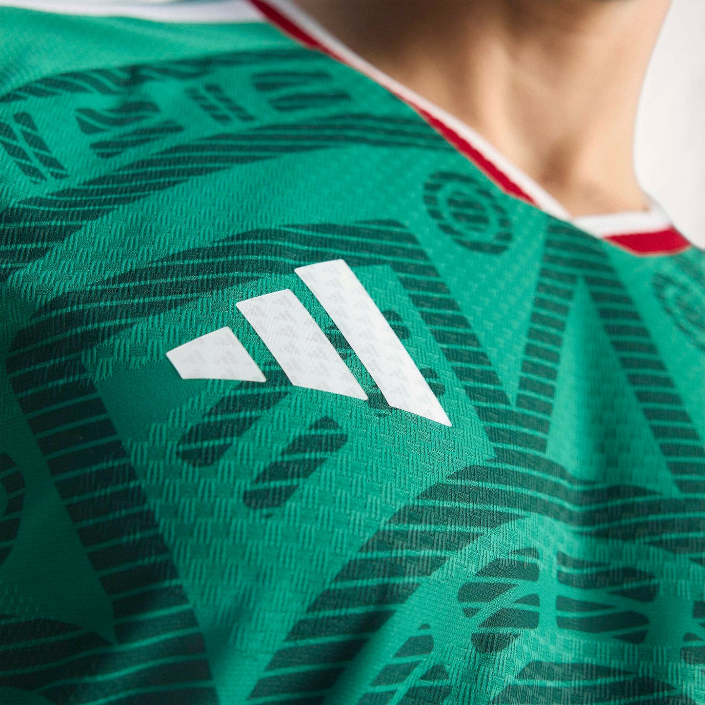 adidas Mexico 26 Santi Gimenez Authentic Home Jersey | Bold Green | Men's