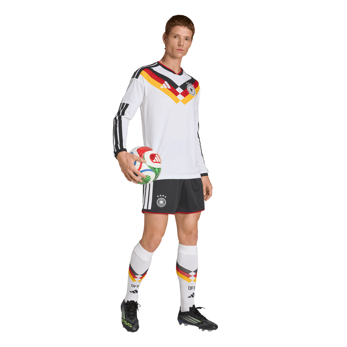 adidas Germany 26 Home Long Sleeve Jersey | White | Men's
