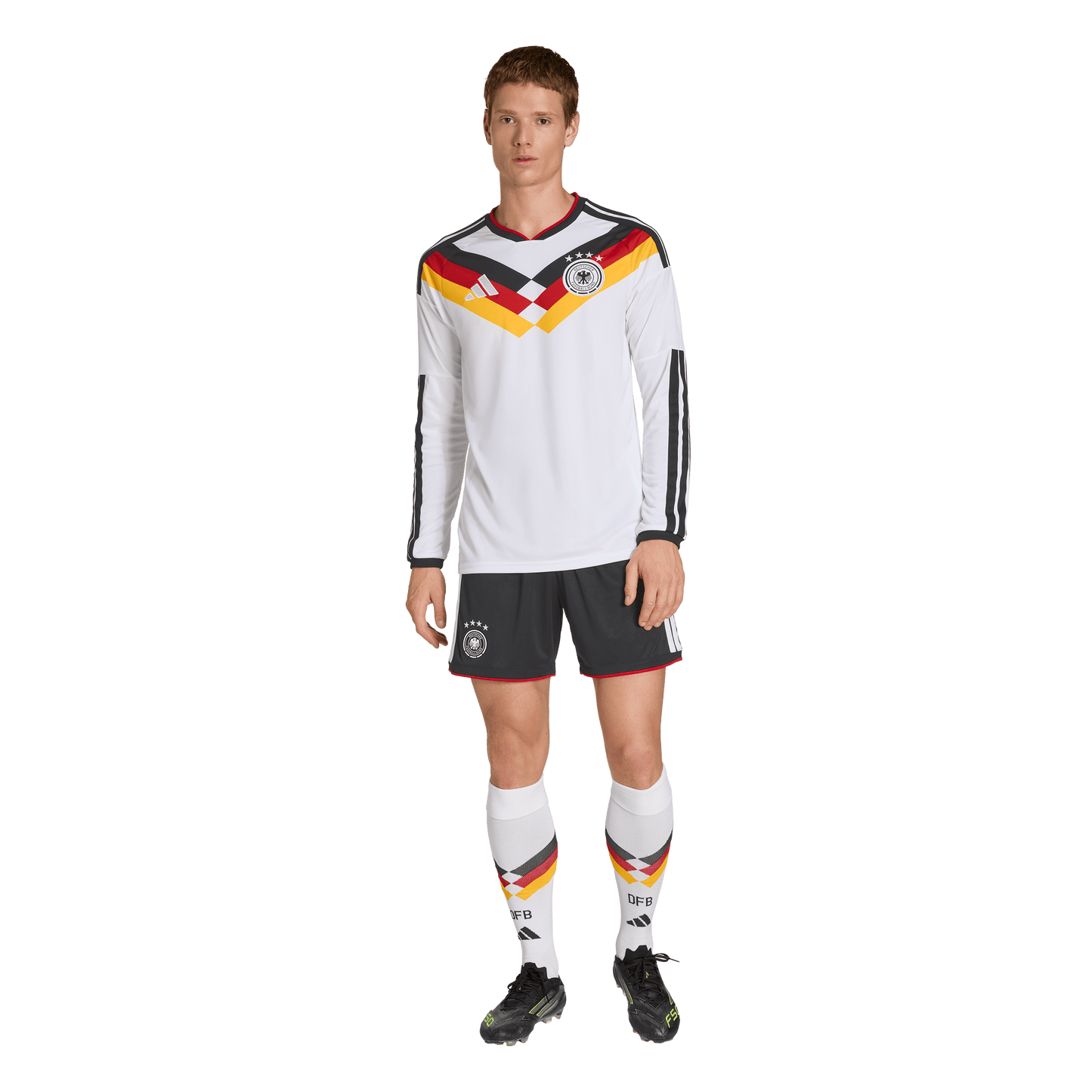 adidas Germany 26 Home Long Sleeve Jersey | White | Men's