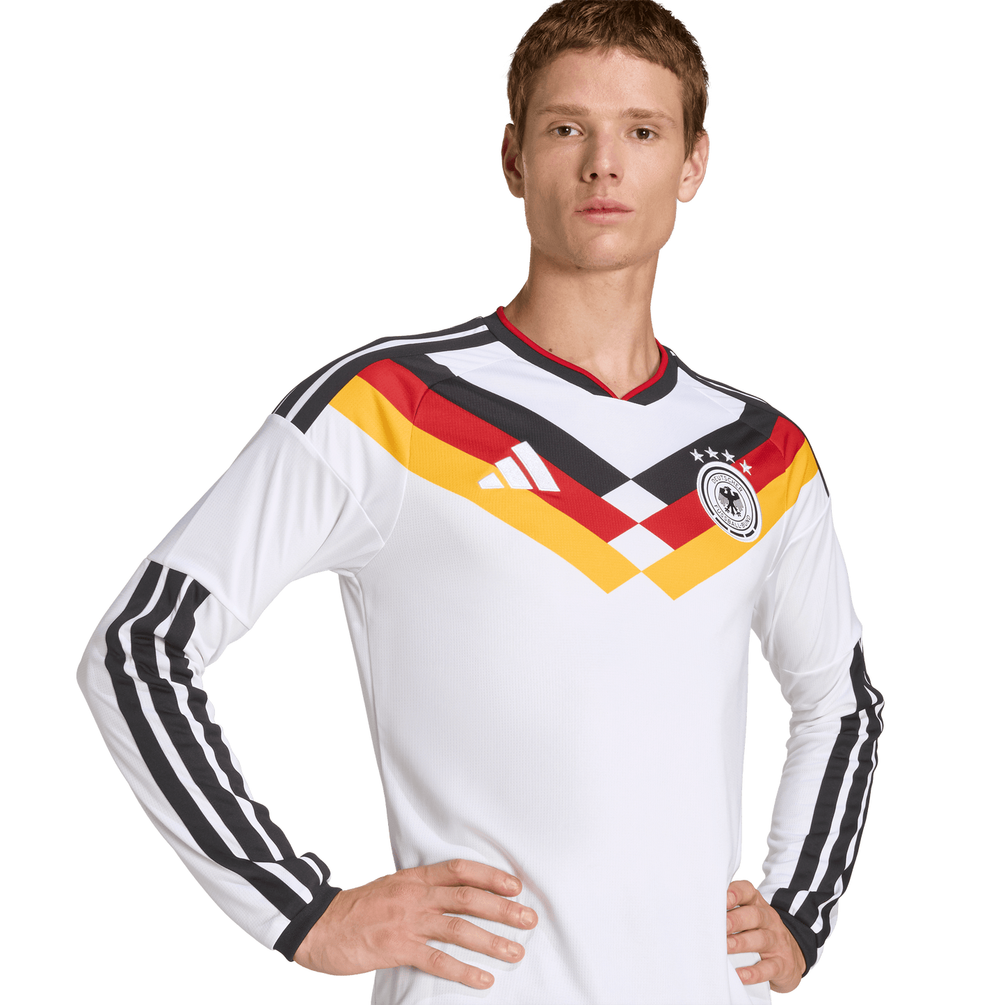 adidas Germany 26 Home Long Sleeve Jersey | White | Men's