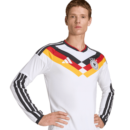 adidas Germany 26 Home Long Sleeve Jersey | White | Men's