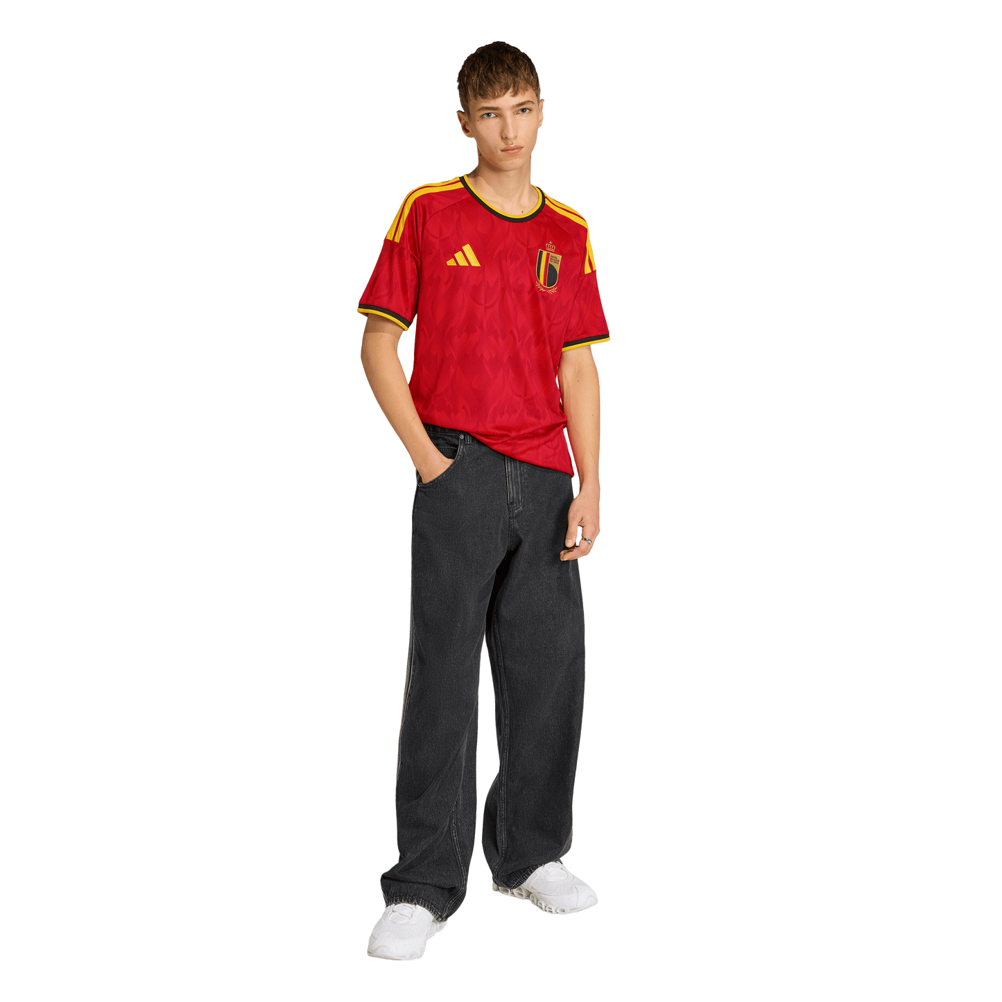 adidas Belgium 26 Home Jersey | Red / Bold Gold | Men's