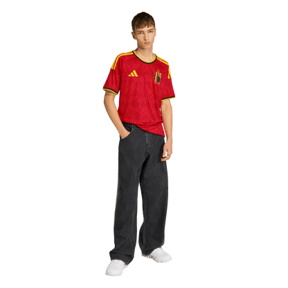 adidas Belgium 26 Home Jersey | Red / Bold Gold | Men's