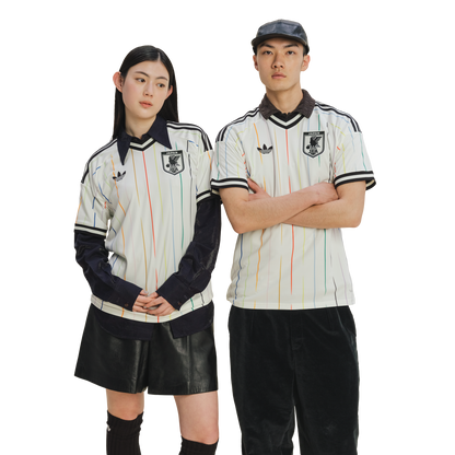 adidas Japan 26 Away Jersey | Off White / Black | Men's