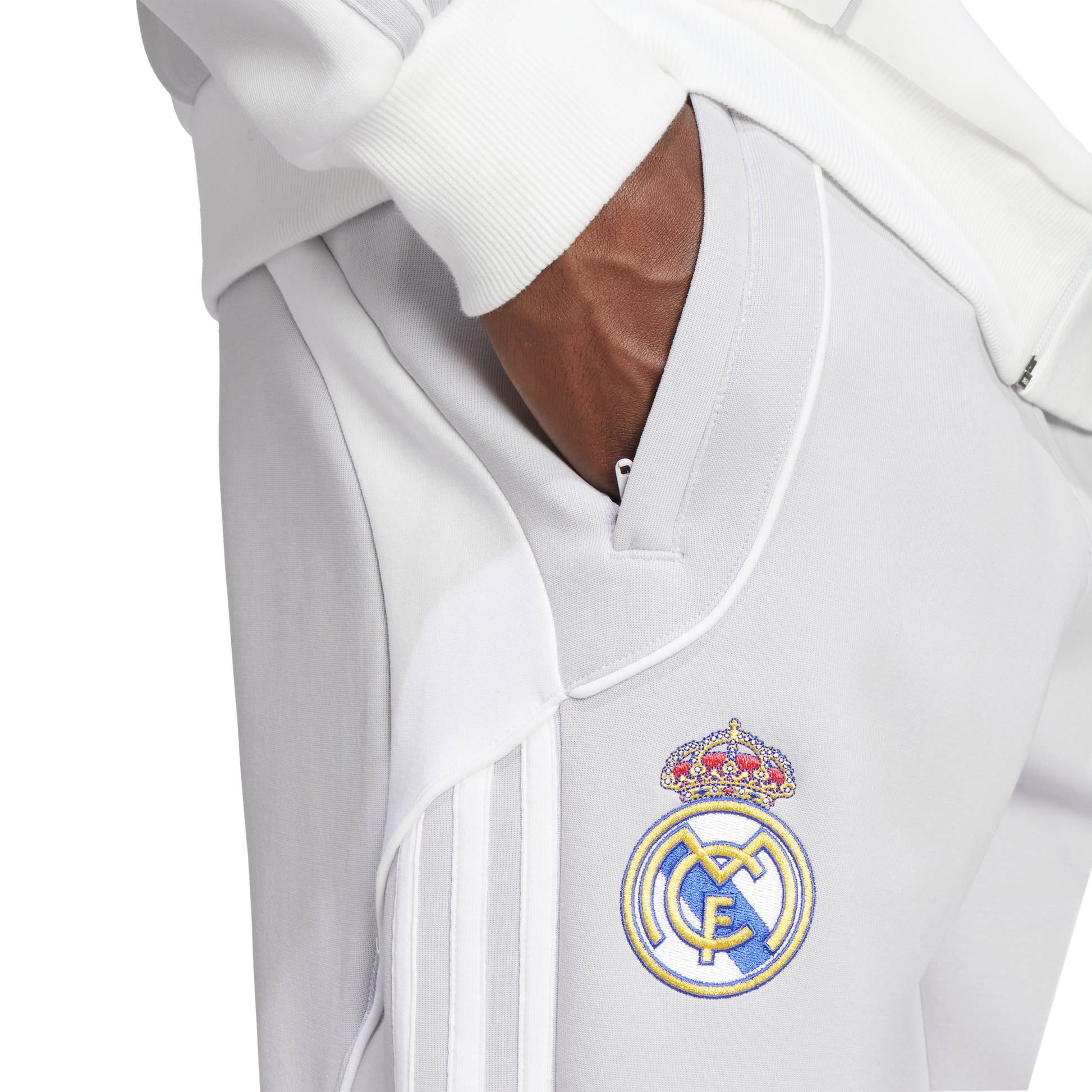 adidas Real Madrid UBP Doubleknit Pants | White / Light Solid Grey