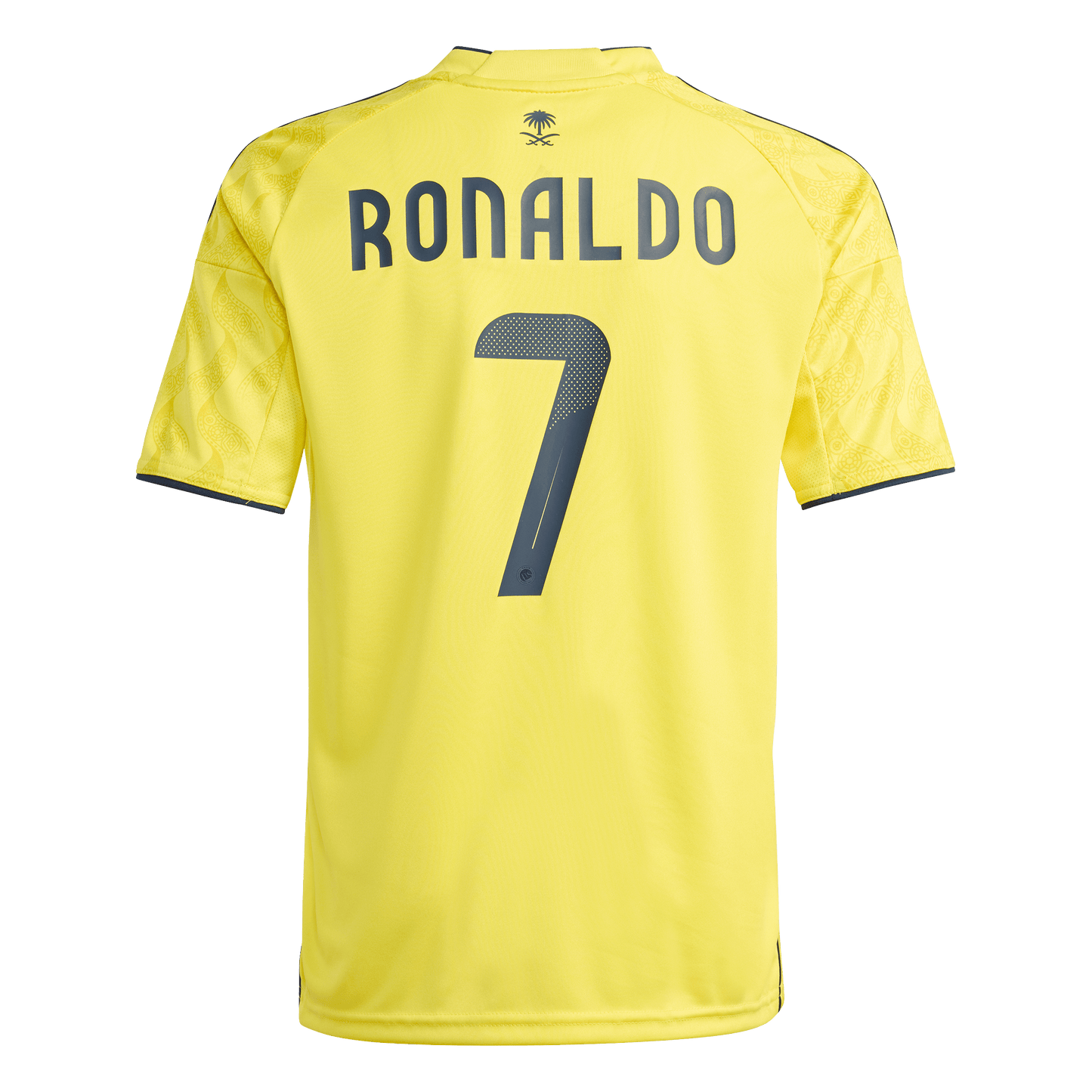 adidas Al-Nasser 25/26 Home Soccer Jersey | Impact Yellow / Night Indigo | Kid's