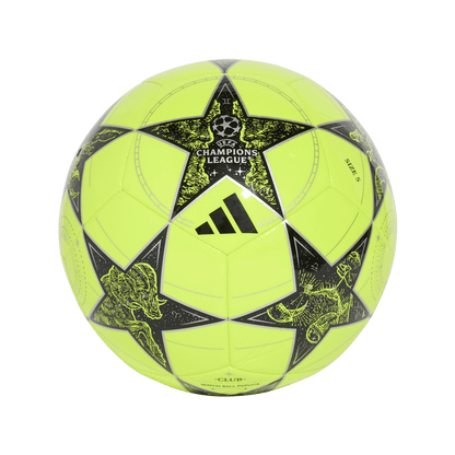 adidas UEFA Champions League 25/26 League Stage Ball | Solar Yellow/Black/Silver Metallic