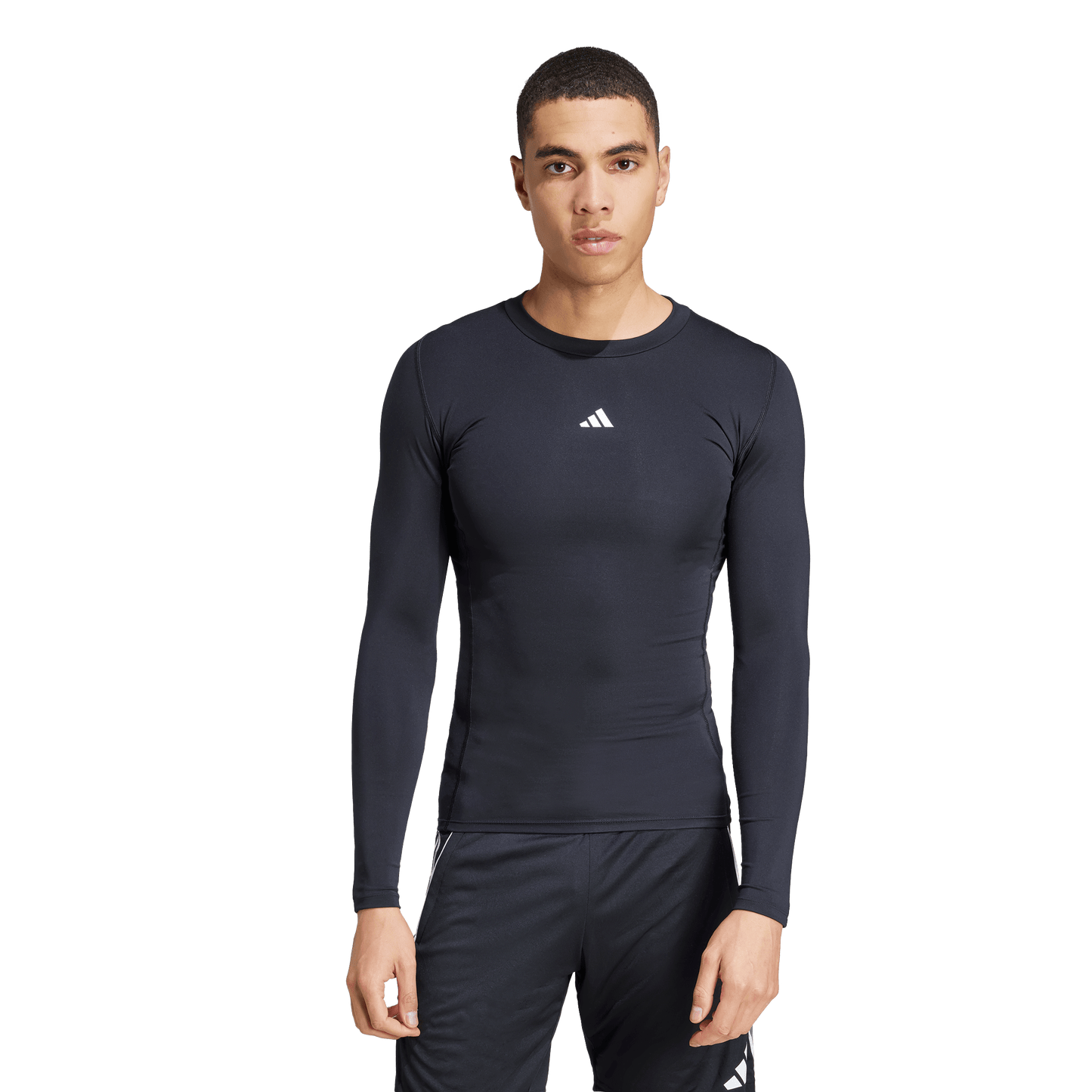 adidas TECHFIT Long-Sleeve Compresion Tee | Black | Men's