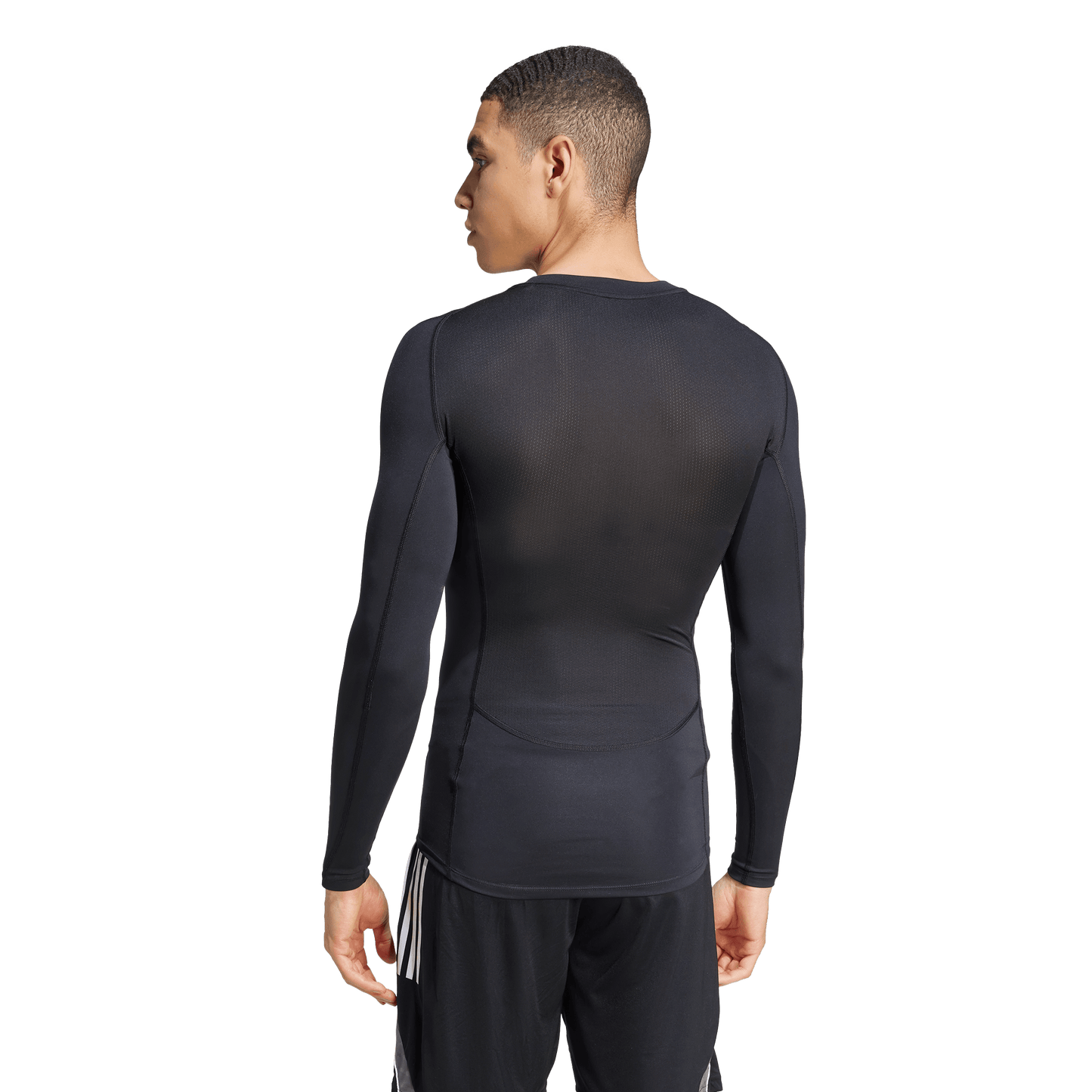 adidas TECHFIT Long-Sleeve Compresion Tee | Black | Men's