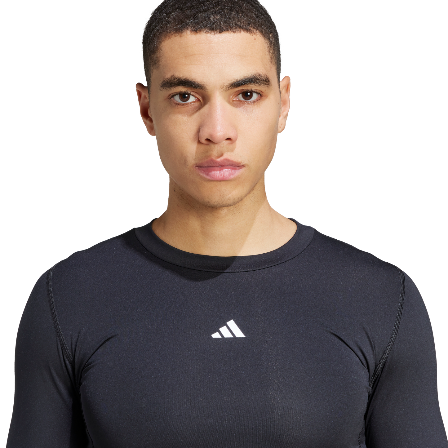 adidas TECHFIT Long-Sleeve Compresion Tee | Black | Men's