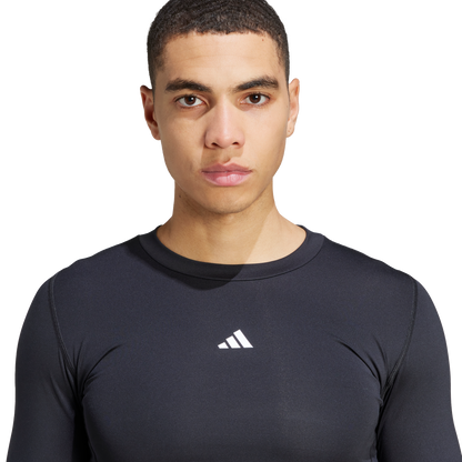 adidas TECHFIT Long-Sleeve Compresion Tee | Black | Men's