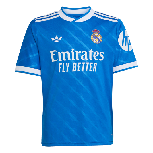 adidas Real Madrid 25/26 Third Soccer Jersey | Blue Bird | Kid's