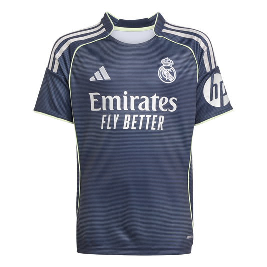 adidas Real Madrid 25/26 Away Soccer Jersey | Navy / Grey | Kid's