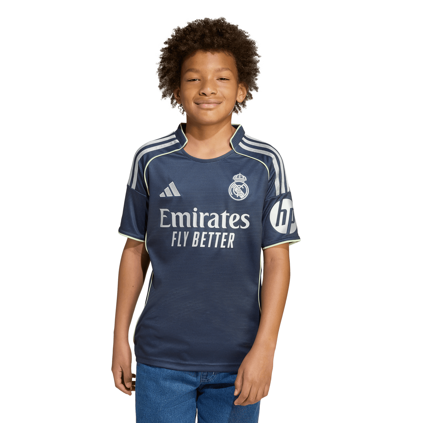 adidas Real Madrid 25/26 Away Soccer Jersey | Navy / Grey | Kid's