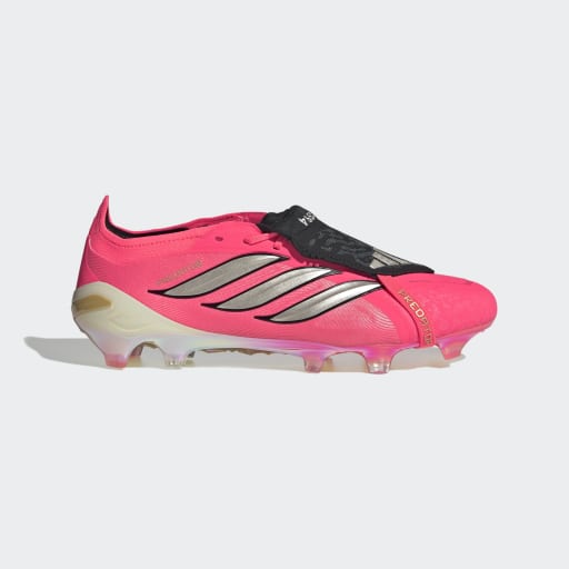 adidas PREDATOR ELITE Fold-Over Tongue Firm Ground Football Boot | Solar Turbo / Iron Metallic / Core Black | Men's