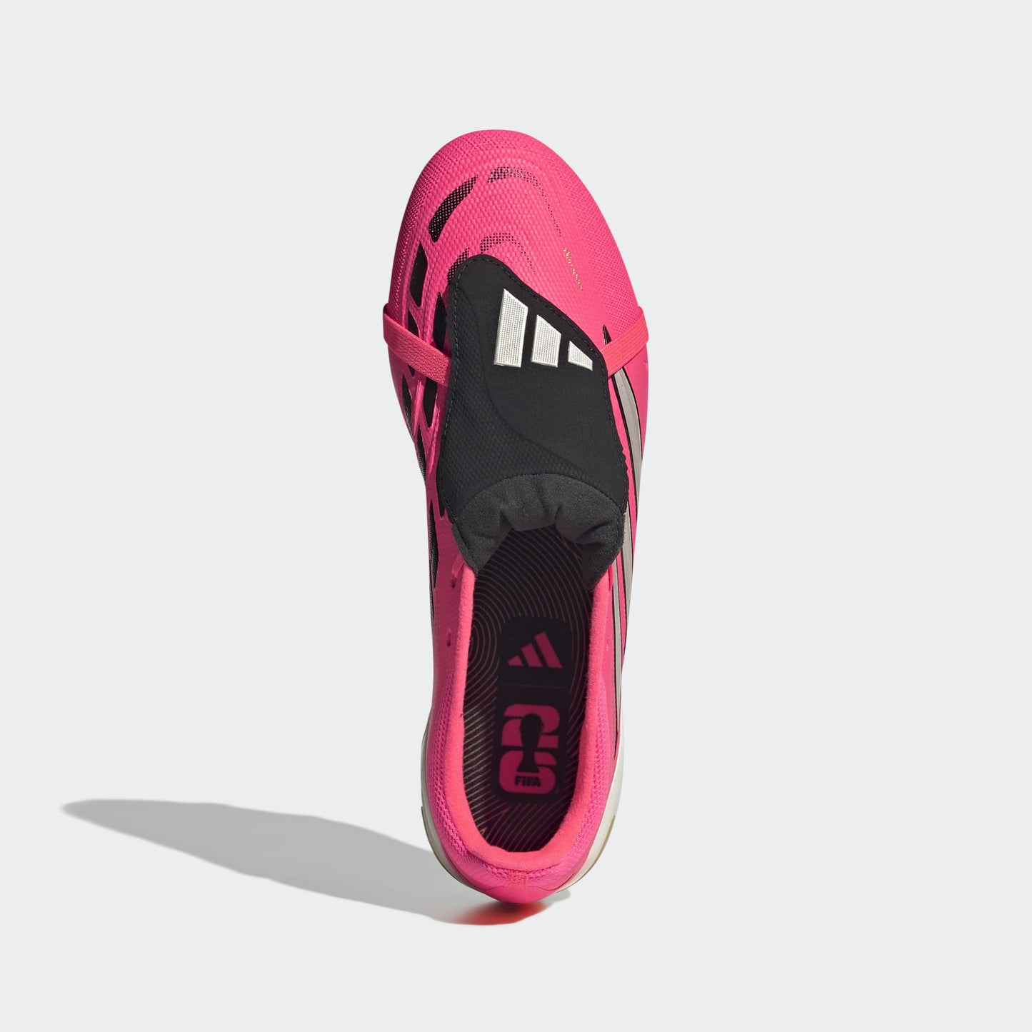 adidas Predator League Fold-Over Tongue FG Soccer Cleats | Solar Turbo / Iron Metallic / Core Black | Men's