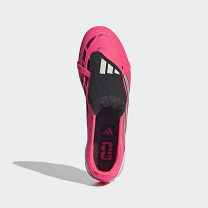adidas Predator League Fold-Over Tongue FG Soccer Cleats | Solar Turbo / Iron Metallic / Core Black | Men's