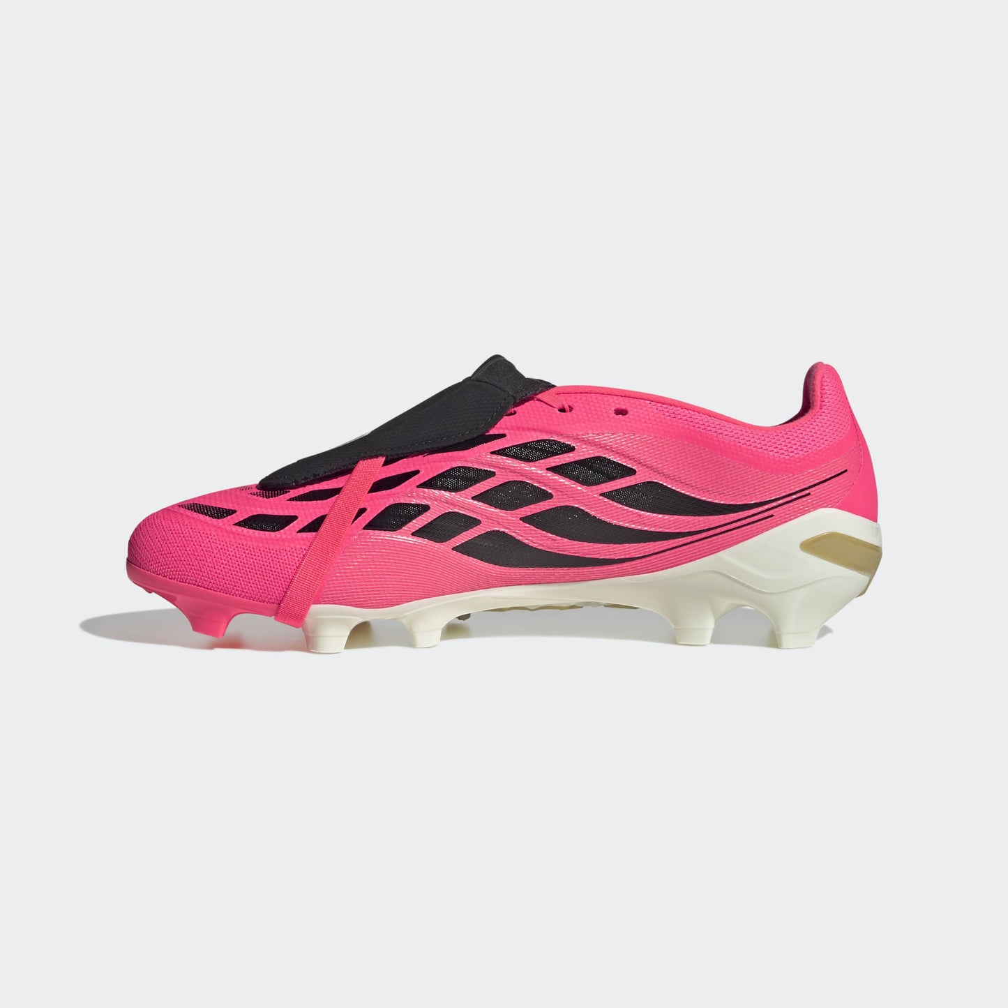 adidas Predator League Fold-Over Tongue FG Soccer Cleats | Solar Turbo / Iron Metallic / Core Black | Men's