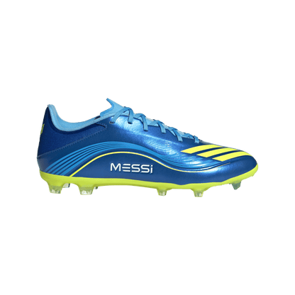 adidas F50 CLUB MESSI Firm/Multi-Ground Soccer Cleats | Royal Blue / Solar Yellow / Semi Blue Burst | Men's