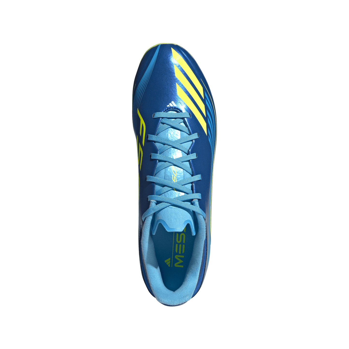 adidas F50 CLUB MESSI Firm/Multi-Ground Soccer Cleats | Royal Blue / Solar Yellow / Semi Blue Burst | Men's