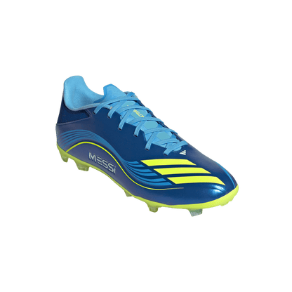 adidas F50 CLUB MESSI Firm/Multi-Ground Soccer Cleats | Royal Blue / Solar Yellow / Semi Blue Burst | Men's