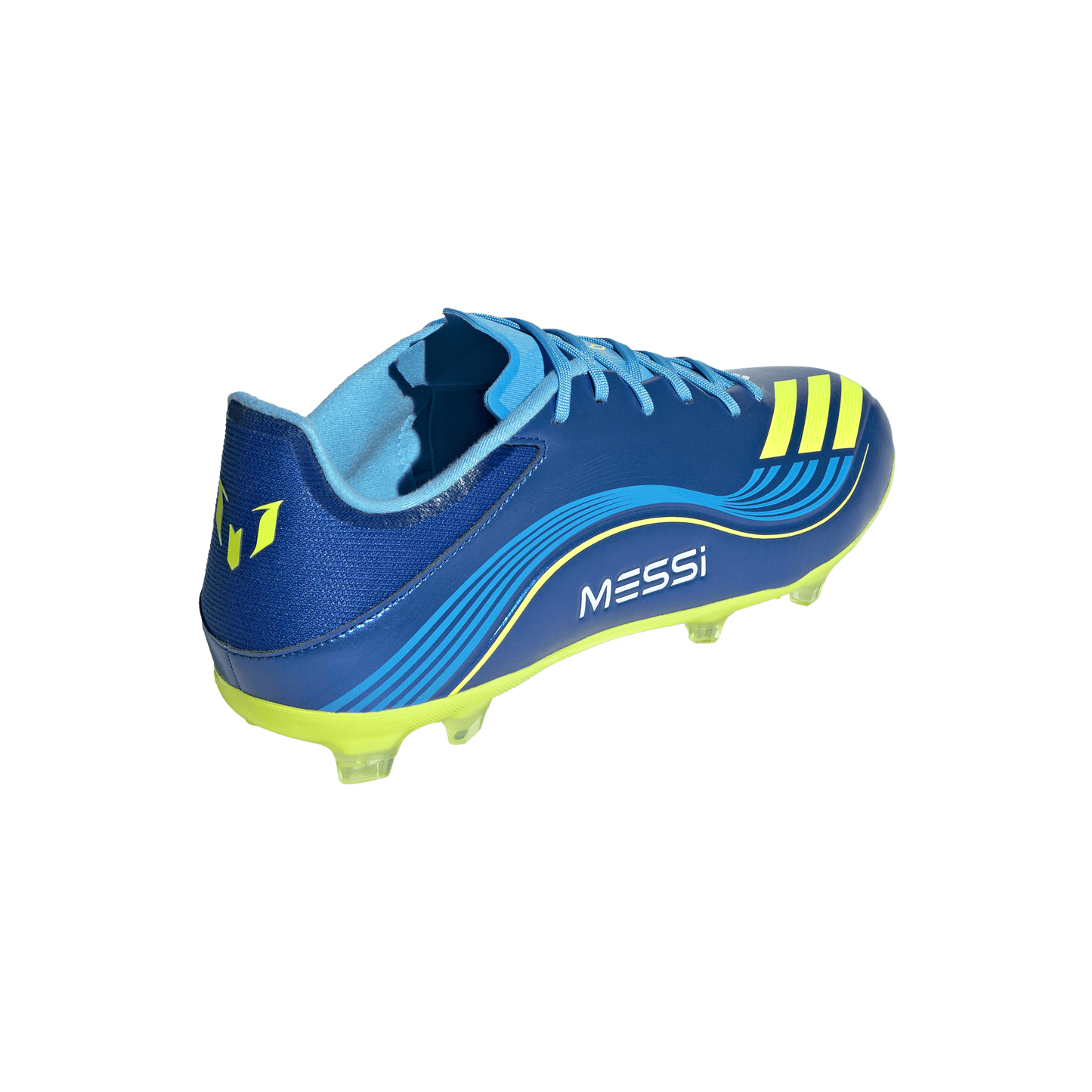 adidas F50 CLUB MESSI Firm/Multi-Ground Soccer Cleats | Royal Blue / Solar Yellow / Semi Blue Burst | Men's
