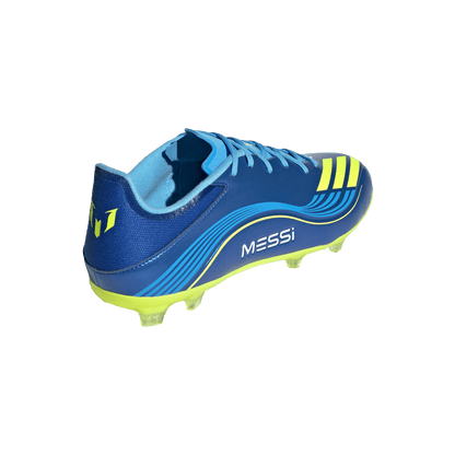adidas F50 CLUB MESSI Firm/Multi-Ground Soccer Cleats | Royal Blue / Solar Yellow / Semi Blue Burst | Men's