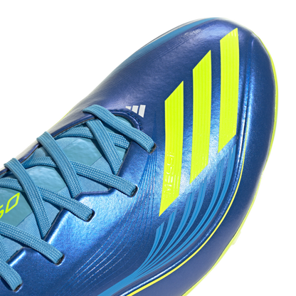 adidas F50 CLUB MESSI Firm/Multi-Ground Soccer Cleats | Royal Blue / Solar Yellow / Semi Blue Burst | Men's