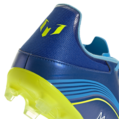 adidas F50 CLUB MESSI Firm/Multi-Ground Soccer Cleats | Royal Blue / Solar Yellow / Semi Blue Burst | Men's