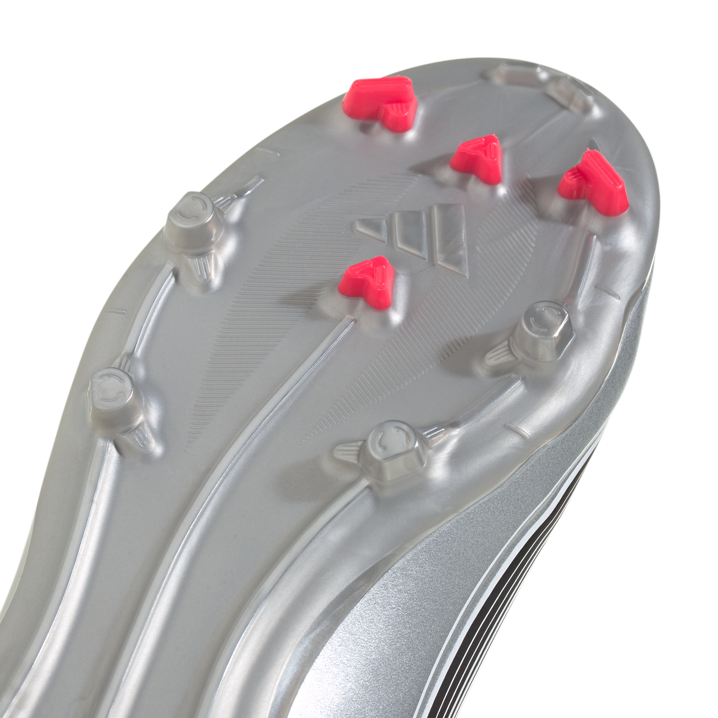 adidas F50 Messi League Firm/Multi-Ground Cleats | Cloud White / Lucid Red / Silver Metallic | Kid's