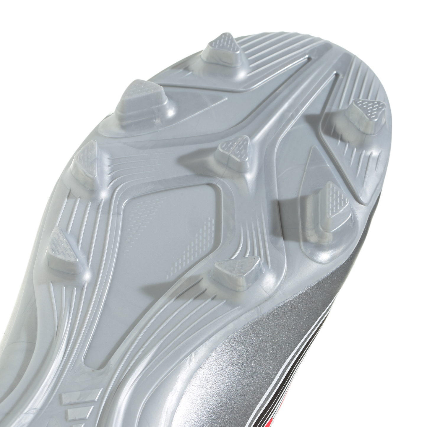 adidas F50 CLUB MESSI Firm/Multi-Ground Soccer Cleats | Cloud White / Lucid Red / Silver Metallic | Kid's