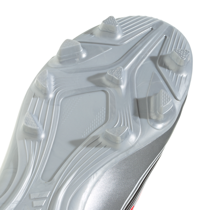 adidas F50 CLUB MESSI Firm/Multi-Ground Soccer Cleats | Cloud White / Lucid Red / Silver Metallic | Kid's