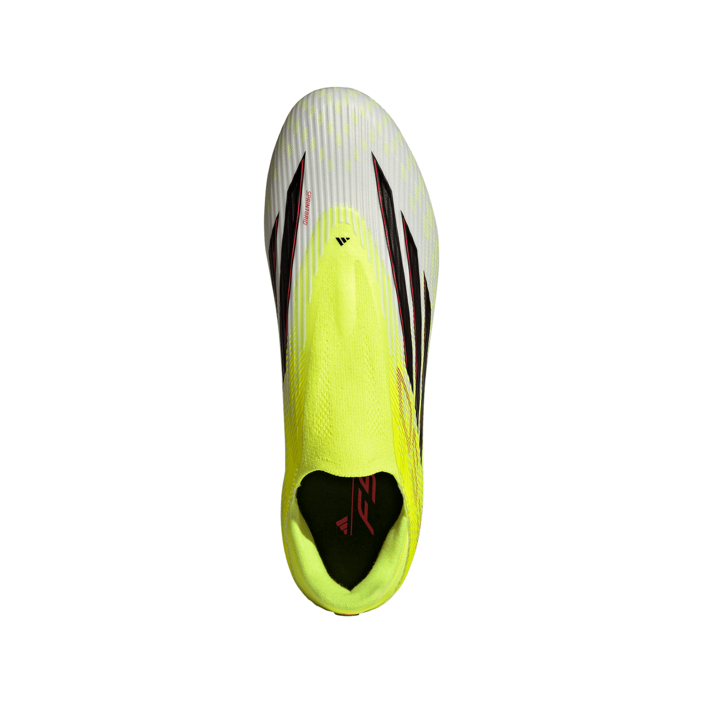 adidas F50 LEAGUE Laceless Firm Ground / Multi Ground Soccer Cleats | Team Solar Yellow 2 / Core Black / Lucid Red | Men's