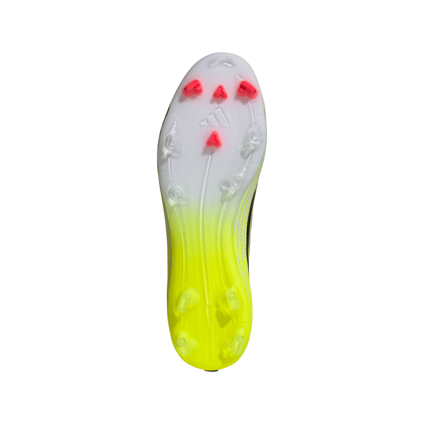 adidas F50 LEAGUE Laceless Firm Ground / Multi Ground Soccer Cleats | Team Solar Yellow 2 / Core Black / Lucid Red | Men's