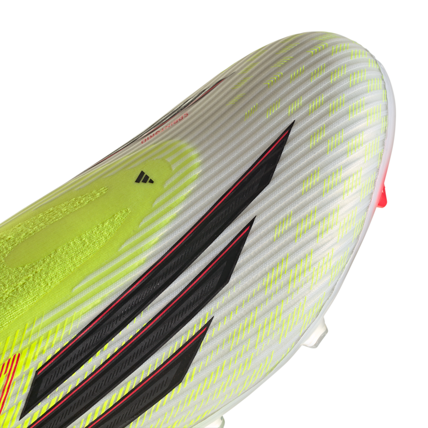 adidas F50 LEAGUE Laceless Firm Ground / Multi Ground Soccer Cleats | Team Solar Yellow 2 / Core Black / Lucid Red | Men's