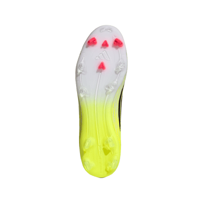 adidas F50 LEAGUE Mid Cut Firm Ground / Multi Ground Soccer Cleats | Team Solar Yellow 2 / Core Black / Lucid Red | Men's