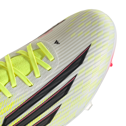 adidas F50 LEAGUE Mid Cut Firm Ground / Multi Ground Soccer Cleats | Team Solar Yellow 2 / Core Black / Lucid Red | Men's