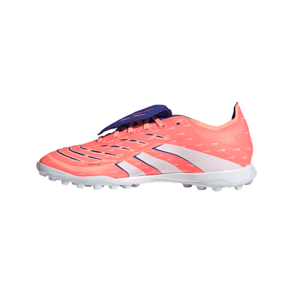 adidas Predator League Fold-over Tongue Turf Boots | Signal Coral / Cloud White / Beam Orange | Men's