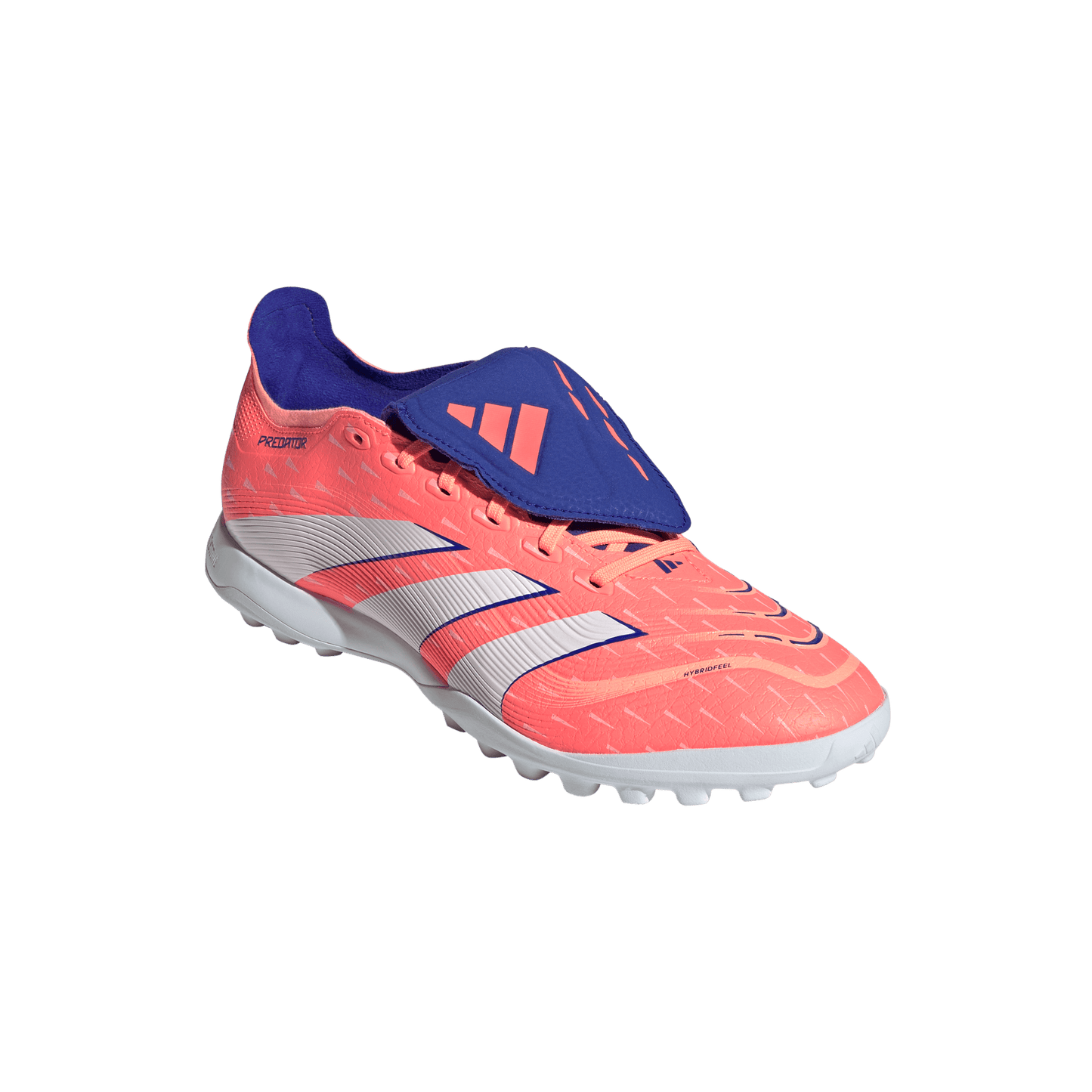 adidas Predator League Fold-over Tongue Turf Boots | Signal Coral / Cloud White / Beam Orange | Men's