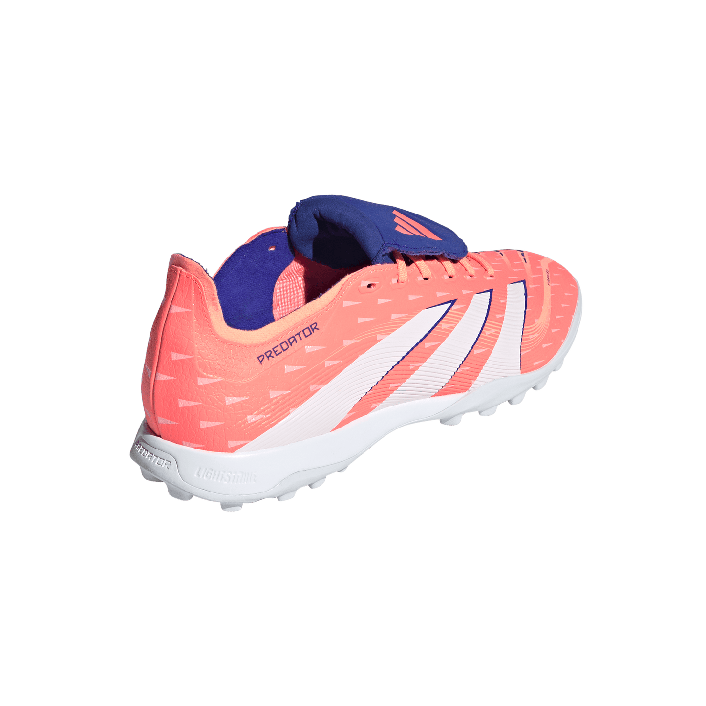 adidas Predator League Fold-over Tongue Turf Boots | Signal Coral / Cloud White / Beam Orange | Men's