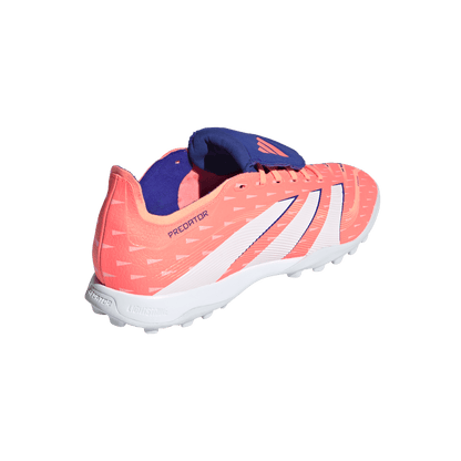 adidas Predator League Fold-over Tongue Turf Boots | Signal Coral / Cloud White / Beam Orange | Men's