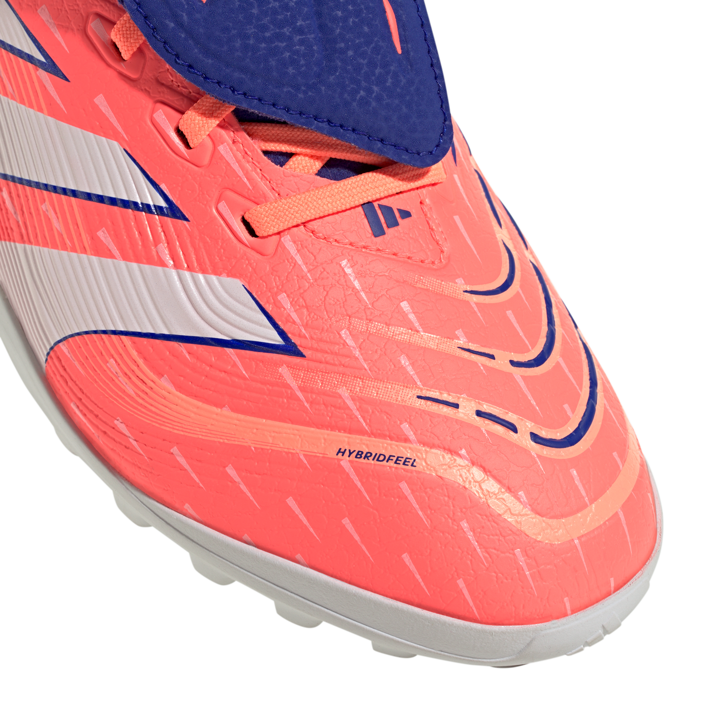 adidas Predator League Fold-over Tongue Turf Boots | Signal Coral / Cloud White / Beam Orange | Men's