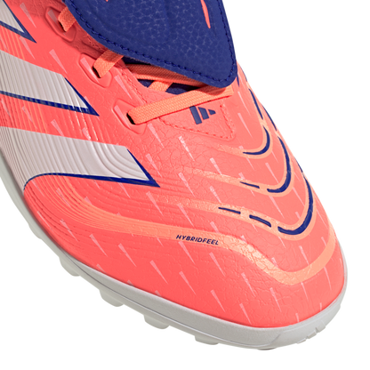 adidas Predator League Fold-over Tongue Turf Boots | Signal Coral / Cloud White / Beam Orange | Men's