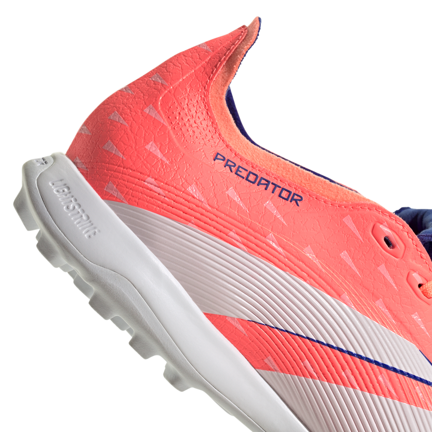 adidas Predator League Fold-over Tongue Turf Boots | Signal Coral / Cloud White / Beam Orange | Men's