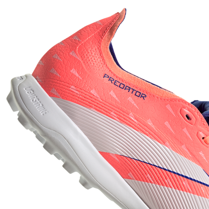 adidas Predator League Fold-over Tongue Turf Boots | Signal Coral / Cloud White / Beam Orange | Men's