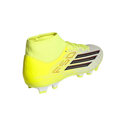 adidas F50 CLUB Mid Cut Firm Ground / Multi Ground Soccer Cleats | Team Solar Yellow 2 / Core Black / Lucid Red | Men's