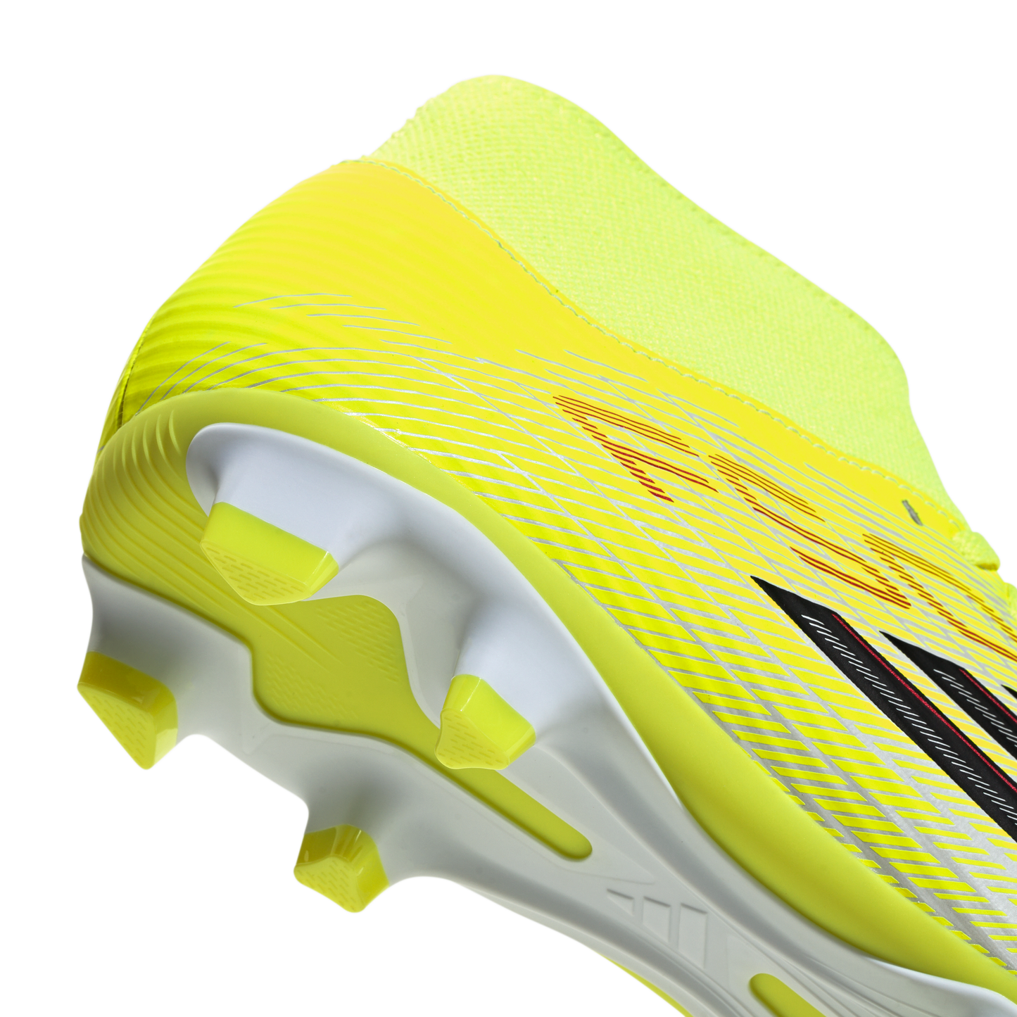 adidas F50 CLUB Mid Cut Firm Ground / Multi Ground Soccer Cleats | Team Solar Yellow 2 / Core Black / Lucid Red | Men's
